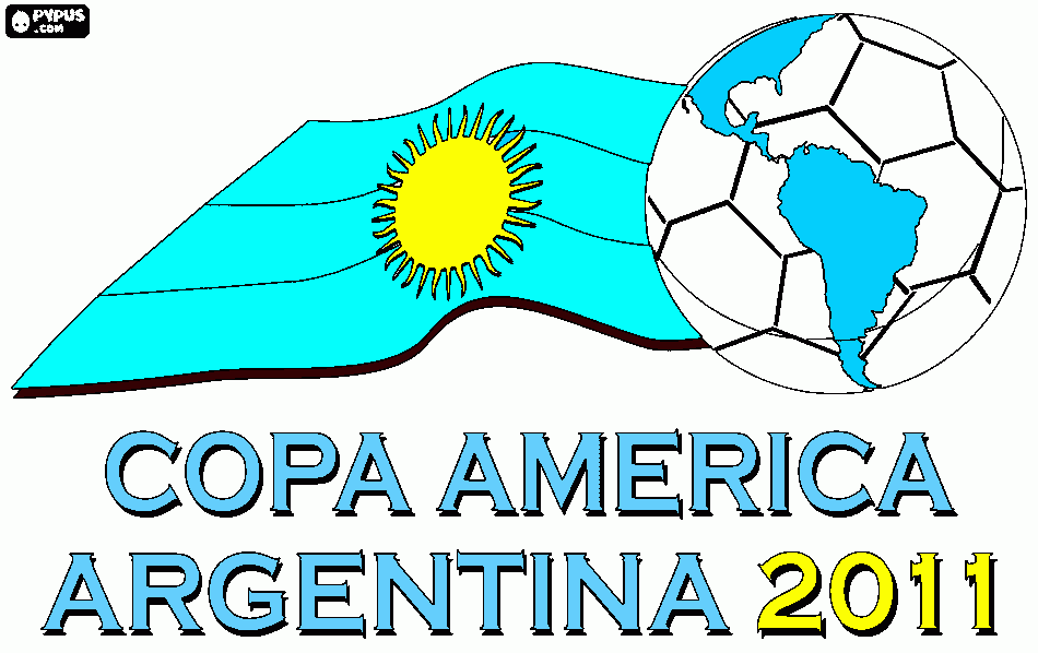 copa america para colorear