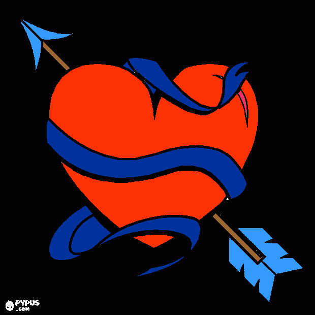 corazon ,bonito para colorear