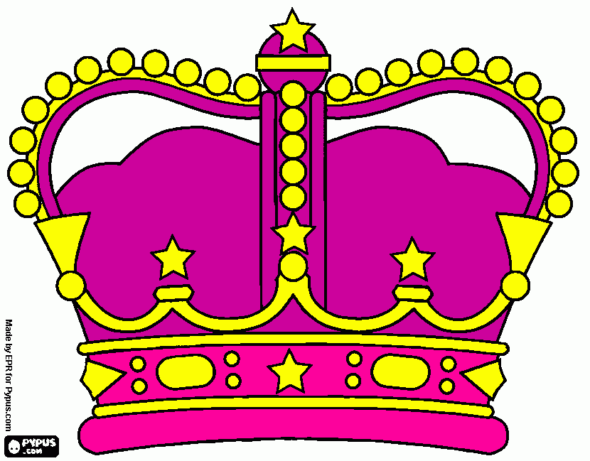 Corona de Reina para colorear