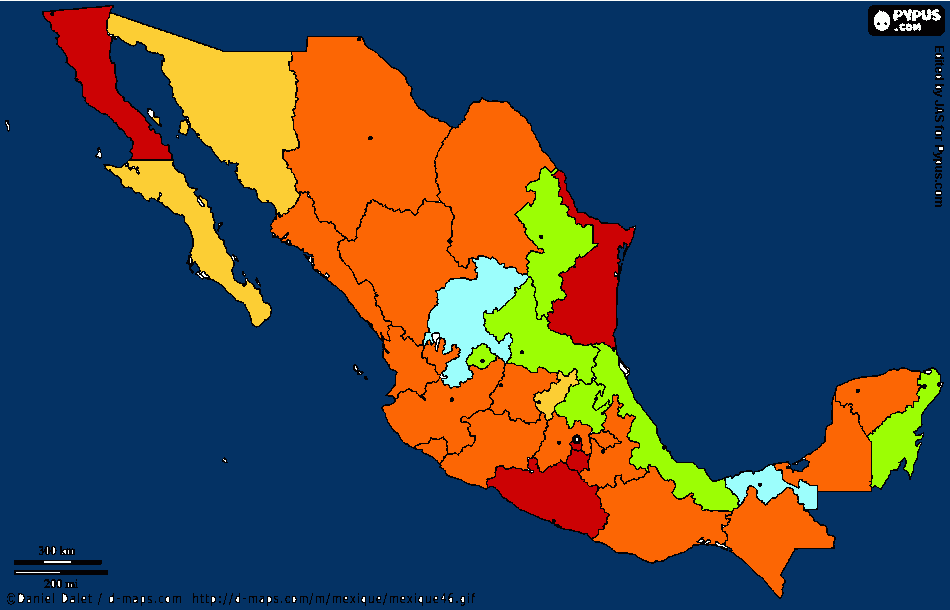 crecimiento mapa para colorear