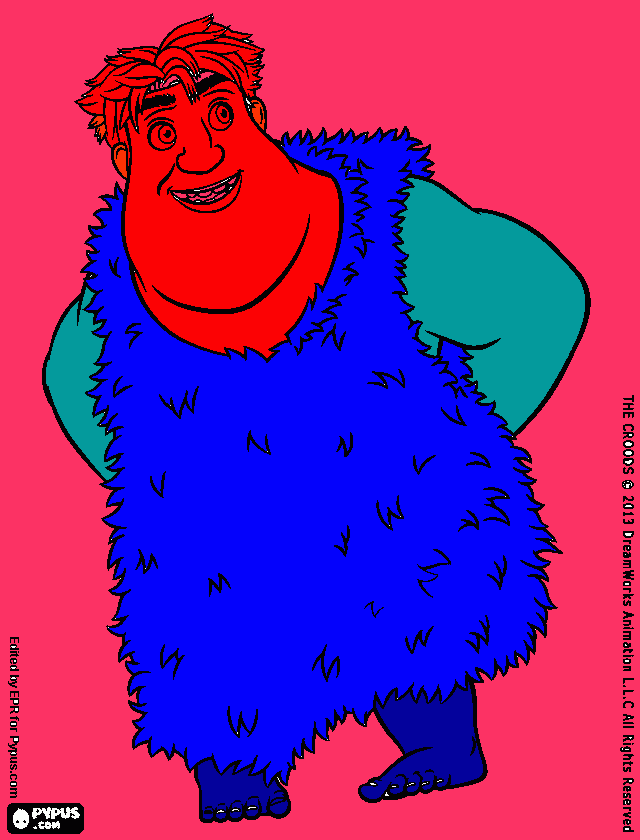 croods hijo para colorear