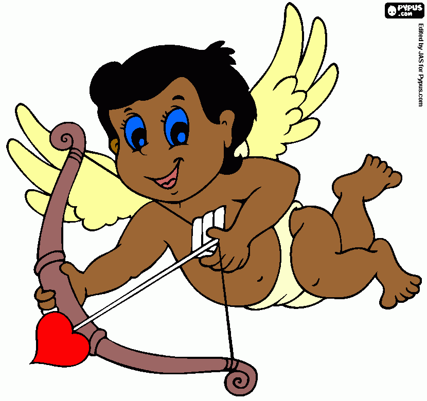 cupido dominicano para colorear