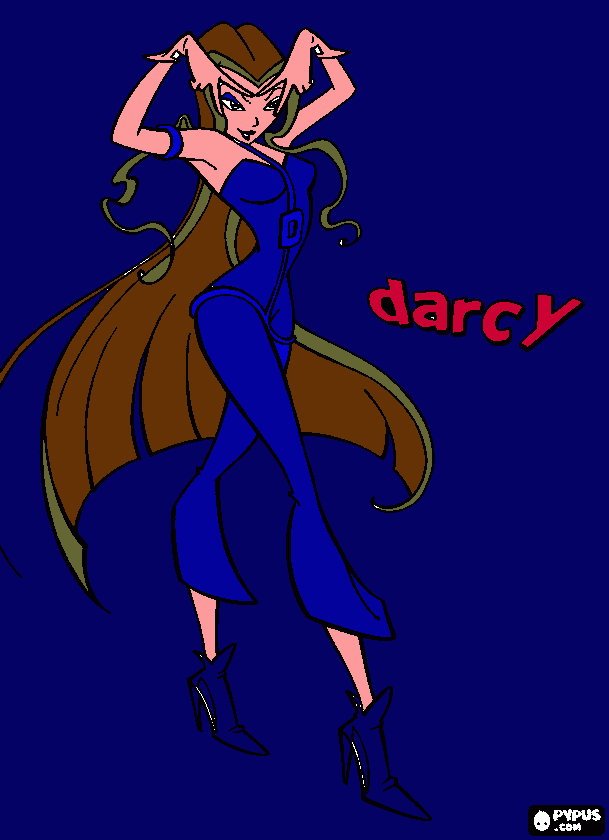 darcy cool para colorear