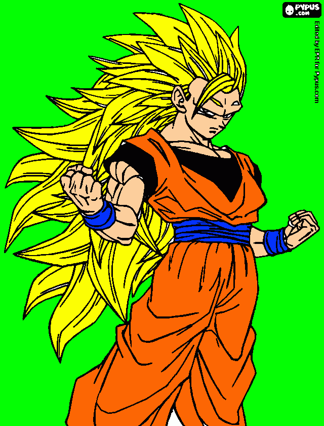 dargon ball z kai para colorear