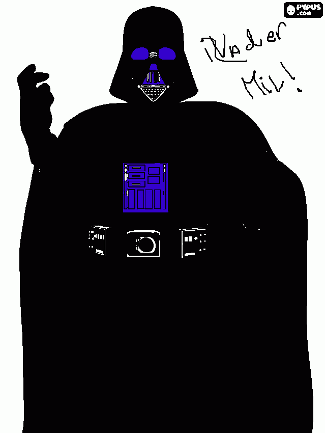 Darth Vader para colorear