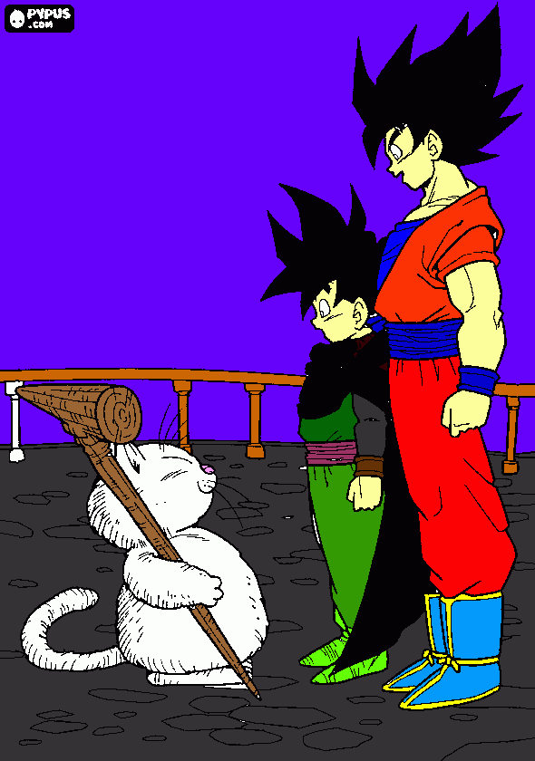 DBZ para colorear