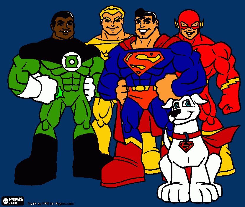 dc comics para colorear