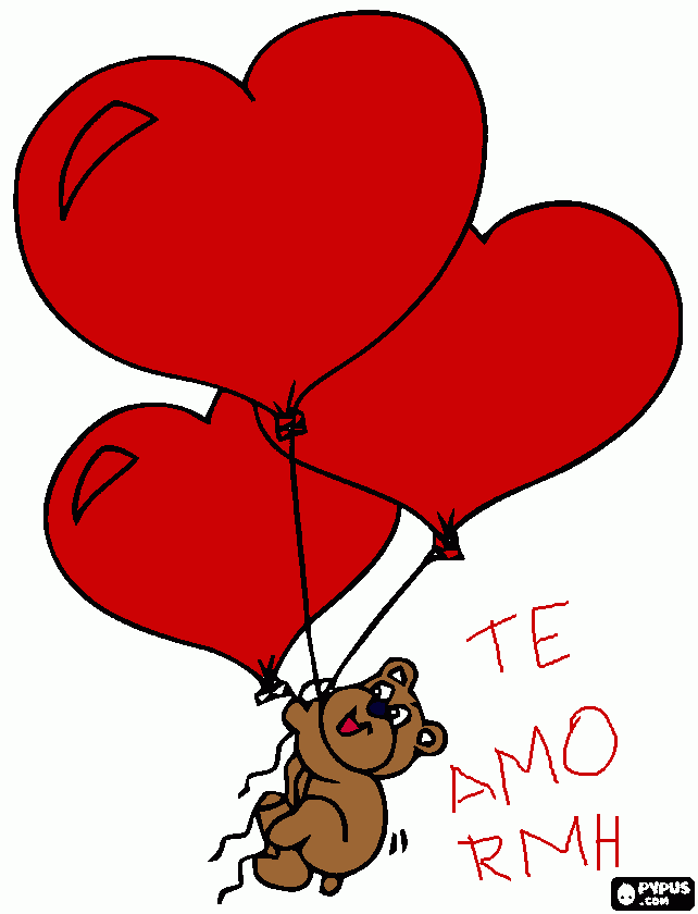 de san valentin para colorear