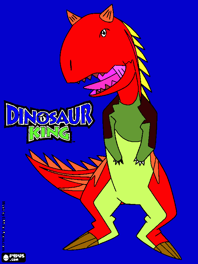 de un carnotaurus para colorear