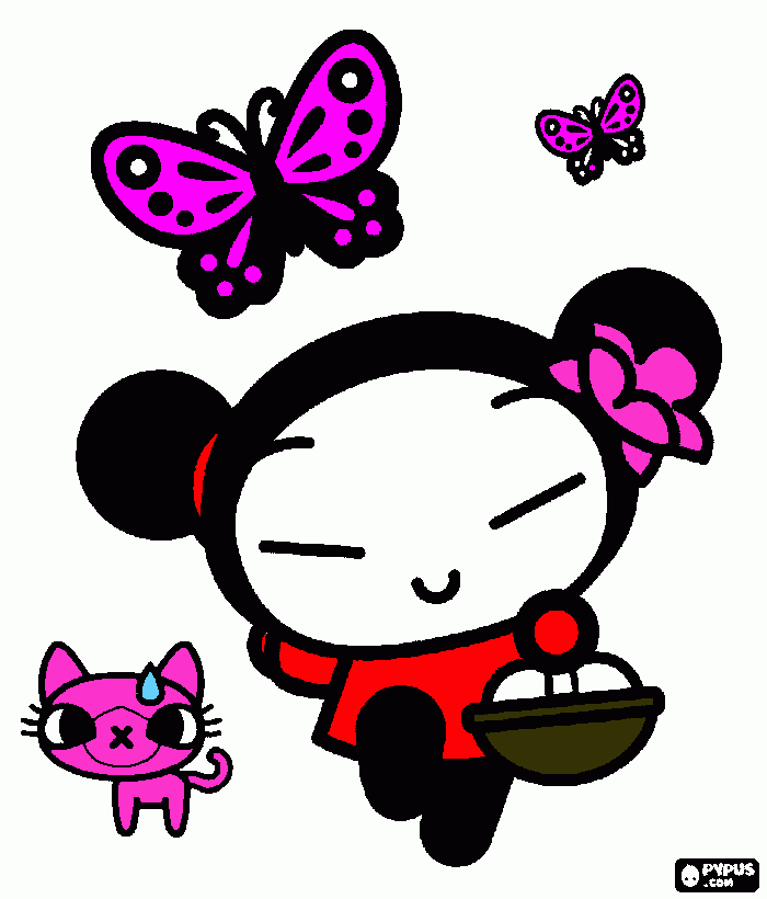 de yeneki pucca para colorear