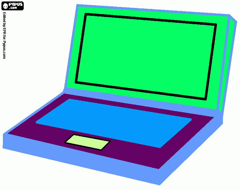 deber computación para colorear