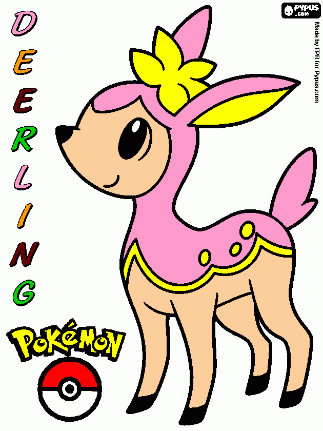 deerling para colorear