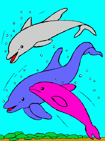 delfines para todos un delfin rosa soy yo. para colorear