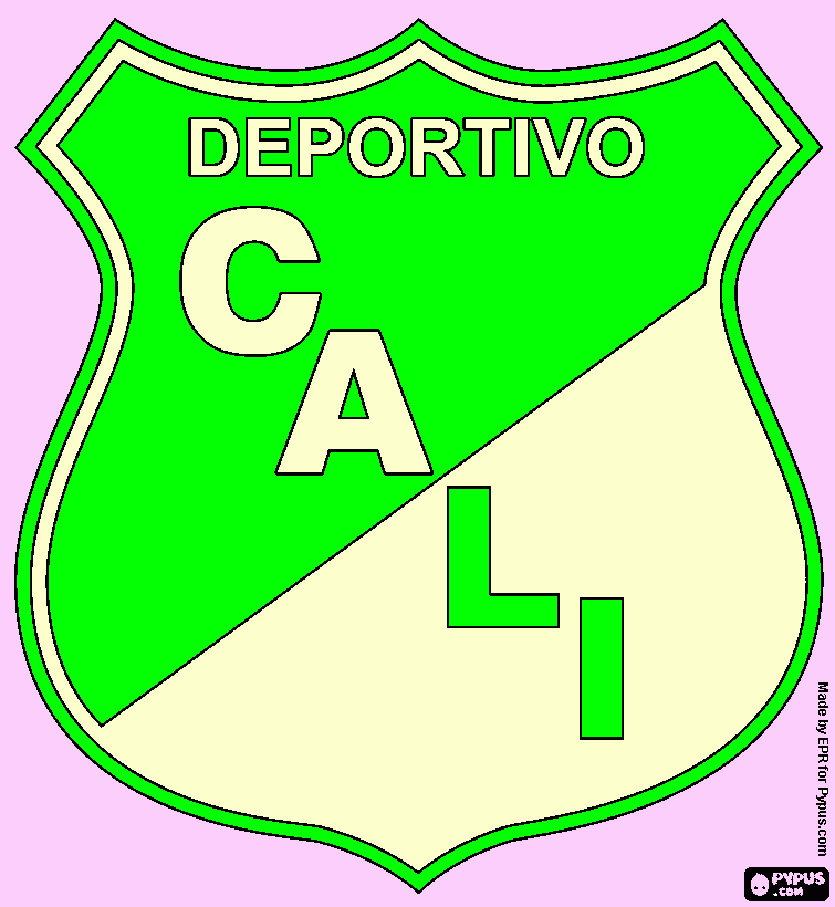 deportivo  cali para colorear