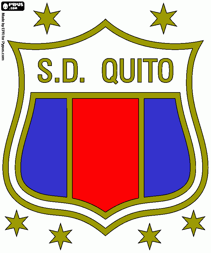 Deportivo Quito para colorear