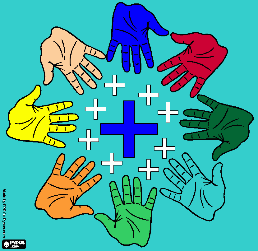 dia de la cooperacion para colorear