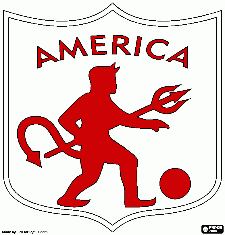 Diable america para colorear