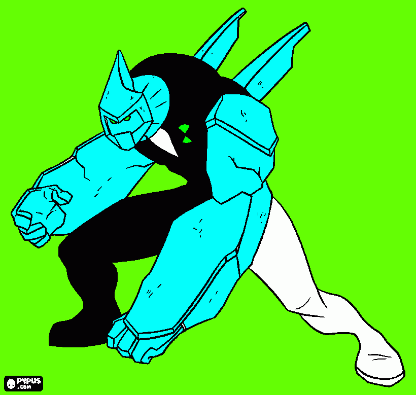 DIAMANTE - BEN 10 para colorear