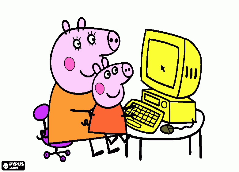 Dibujado por sonia yolanda (peppa) jaja para colorear