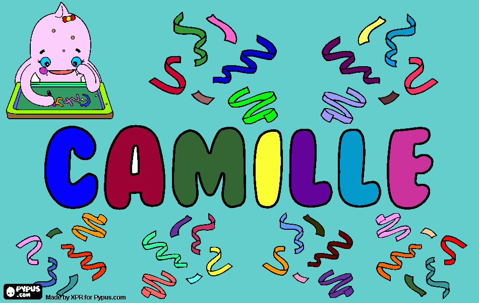 Dibujo Camille para colorear