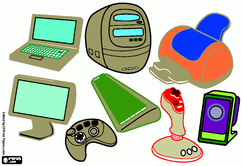 dibujo de computación para colorear