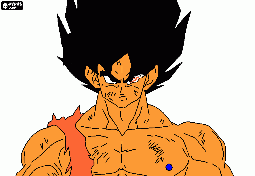 dibujo de dragon ball para colorear