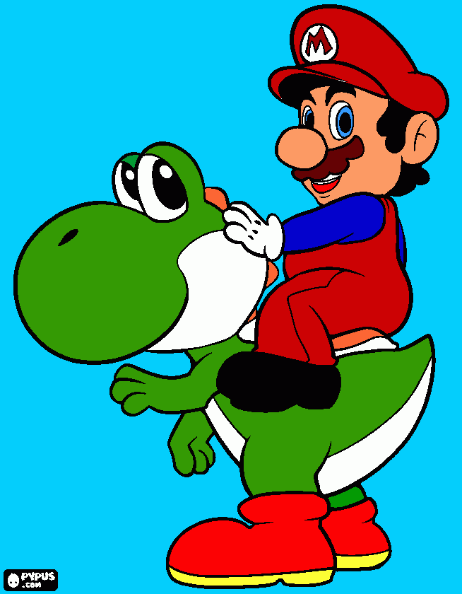 dibujo de mario bros para colorear