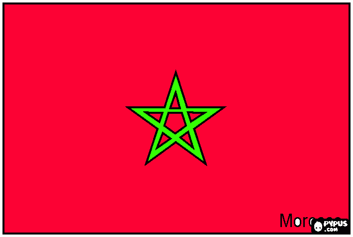 dibujo de marruecos para colorear