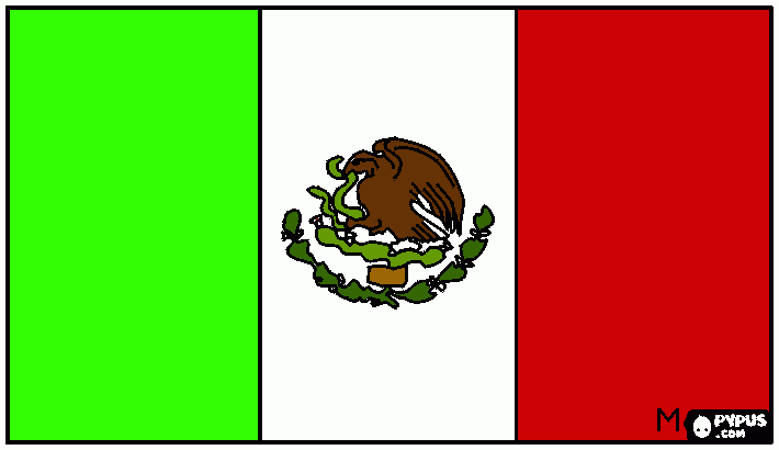 dibujo de mexico para colorear