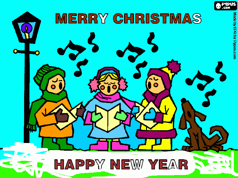 dibujo de navidad para colorear