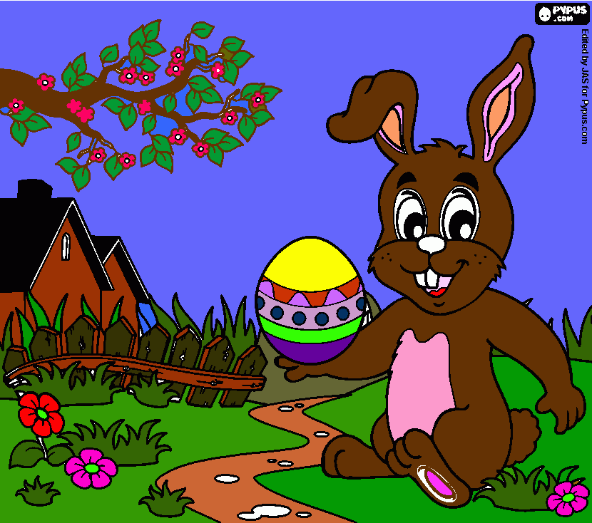 DIBUJO DE PASCUA para colorear