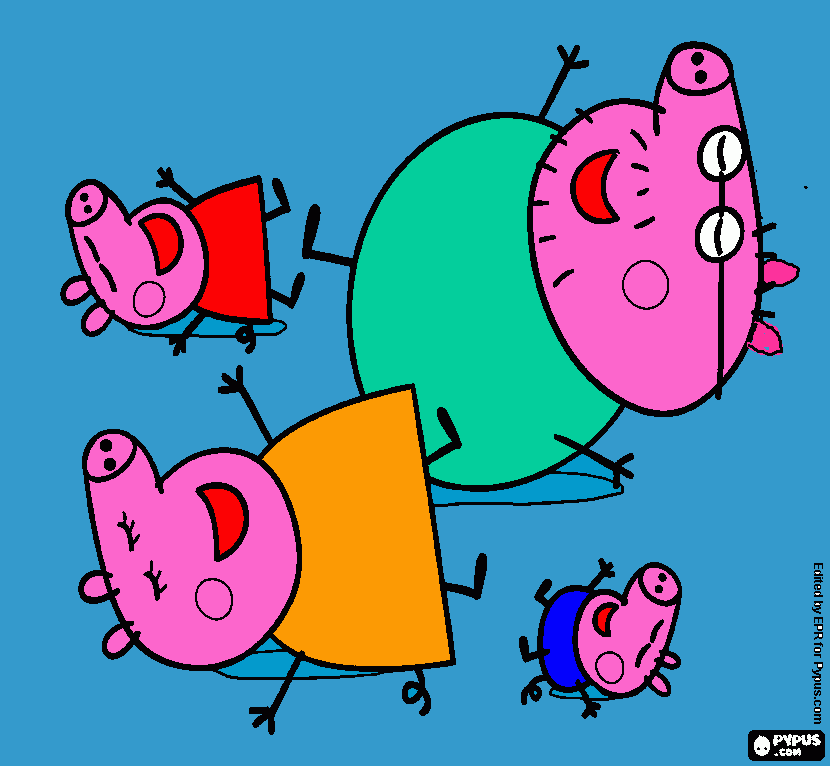 dibujo de peppa  para colorear