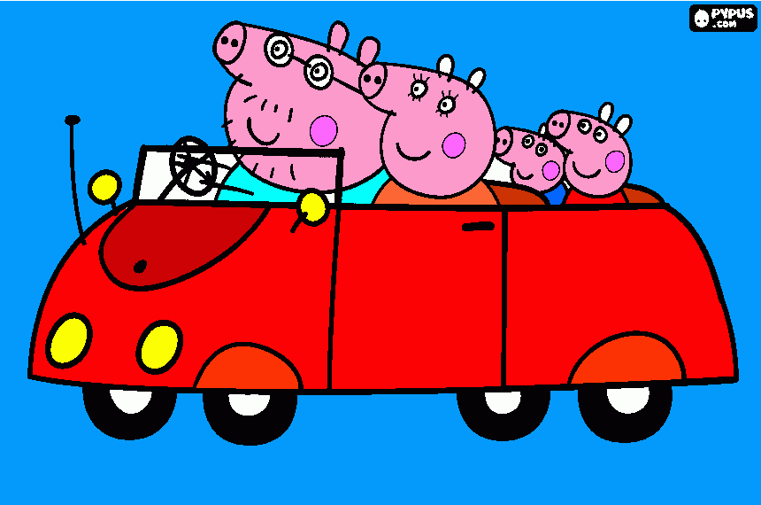 dibujo de Peppapig para colorear