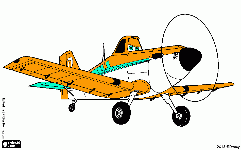 dibujo de planes para colorear