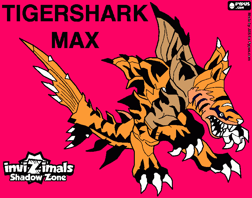 Dibujo de Tigershark Max para colorear