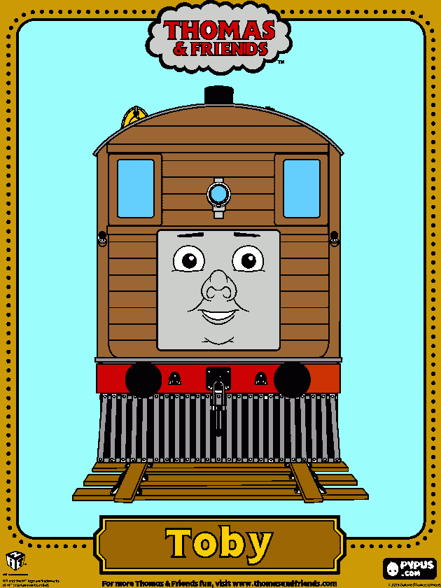 dibujo de toby para colorear