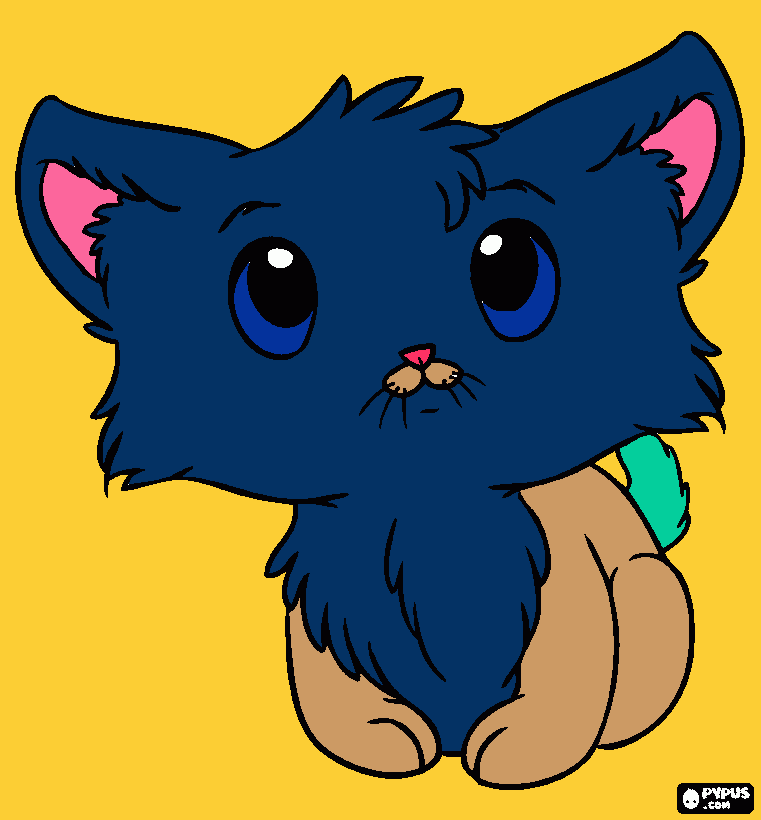 dibujo gato Gabriel  para colorear