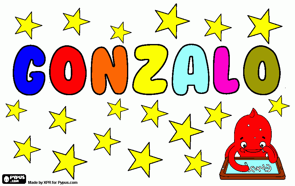 Dibujo Gonzalo para colorear