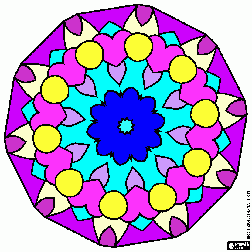 dibujo mandala para colorear