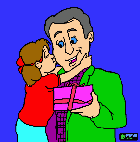 dibujo para cumpleaños de papá para colorear