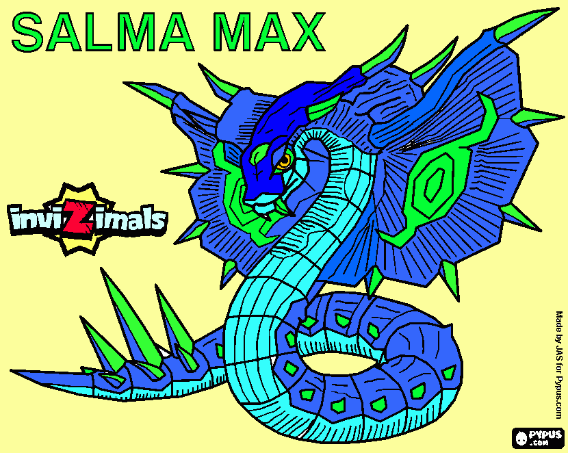 dibujo salma max para colorear