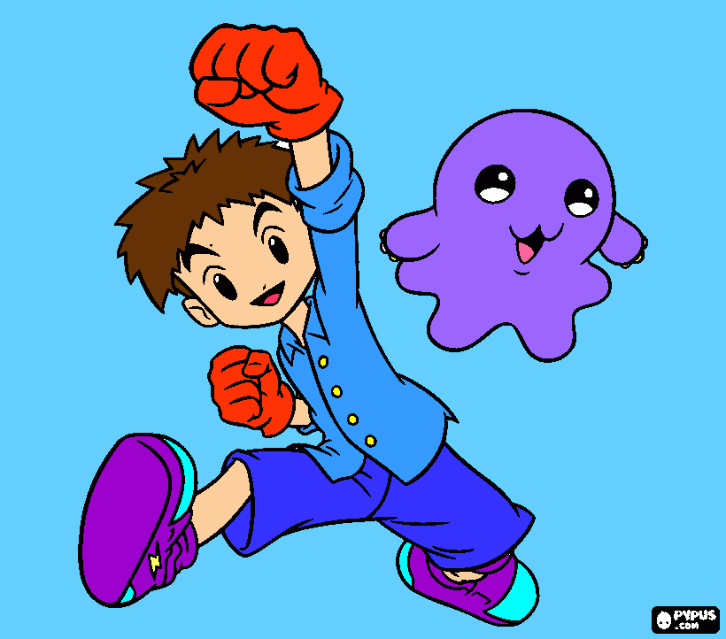 digimon o monstruos para colorear