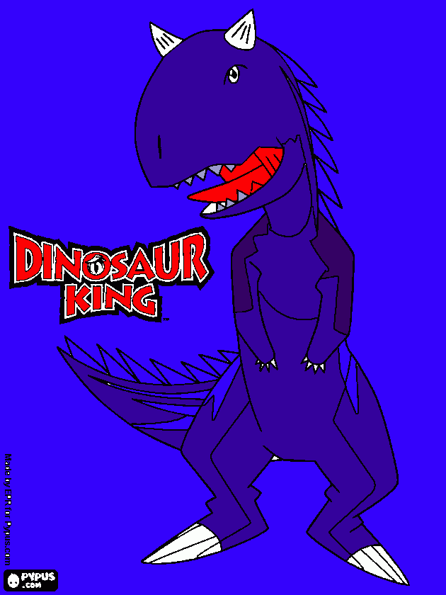 dino rapido para colorear