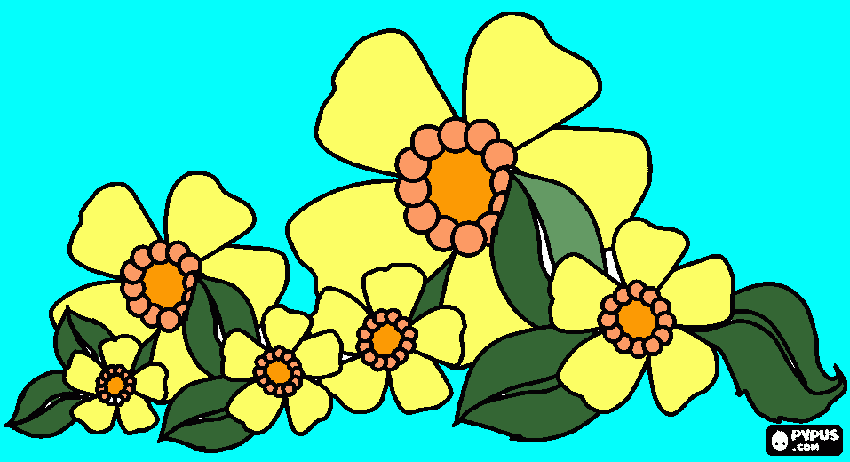 diseño de flores  para colorear