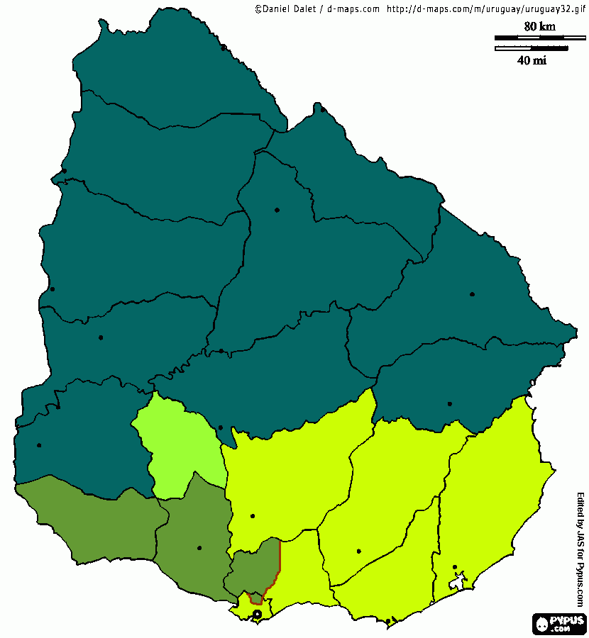 Distritos para colorear