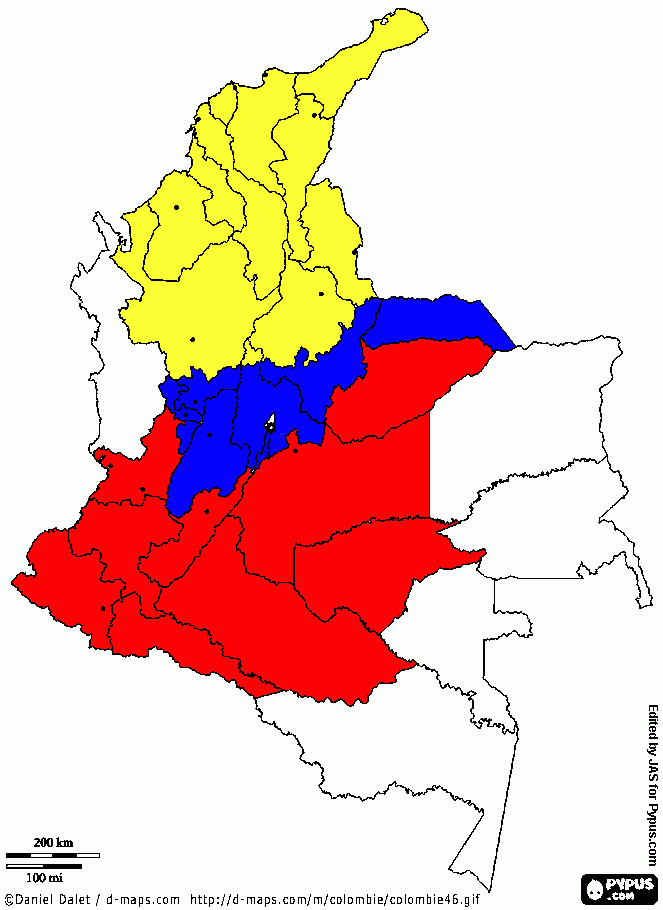 div. zonas julio para colorear