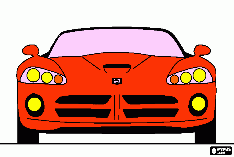 Dodge Viper para colorear