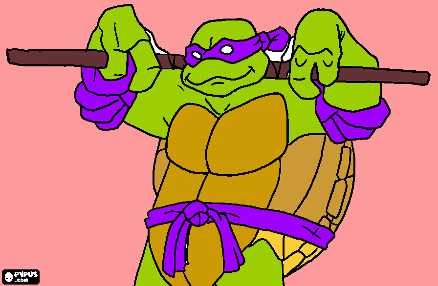 donatello para colorear