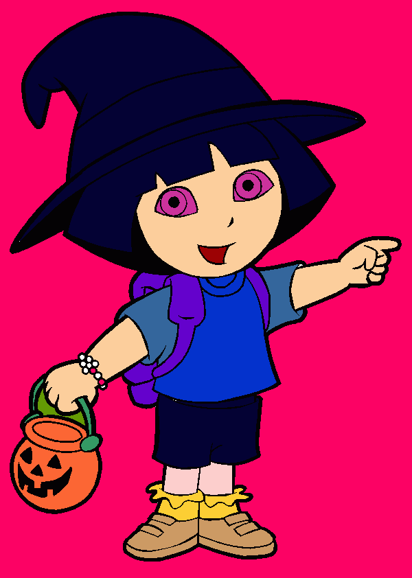 DORA BRUJA para colorear