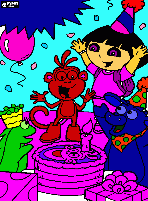 dora dibujo para colorear